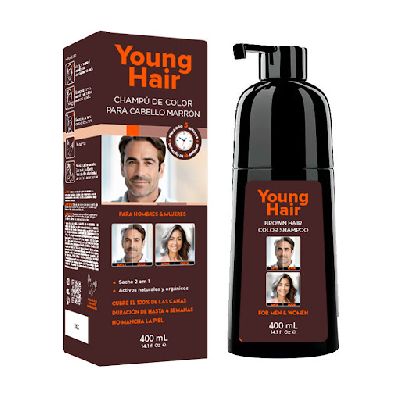 YOUNG HAIR SHAMPU 400ML BROWN HAIR (marr
